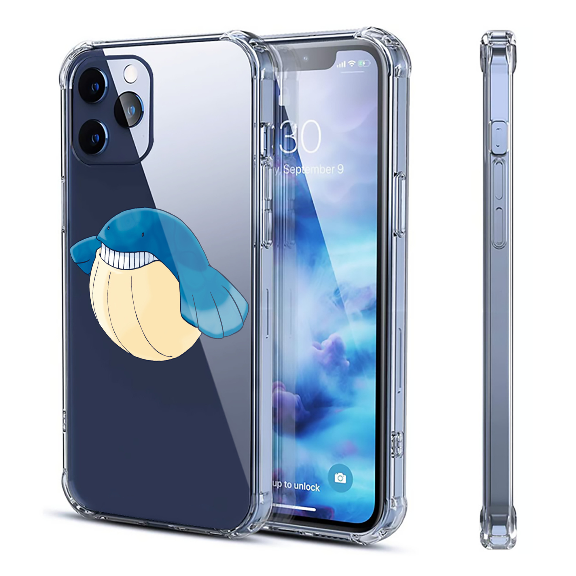 （画像用） ポケットモンスター Pokémon 【iPhone 12シリーズ対応】透明スマホケース（クリアソフトケース）